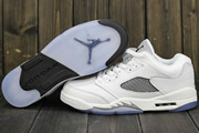 Women Jordan 5 Low GS White/Silver